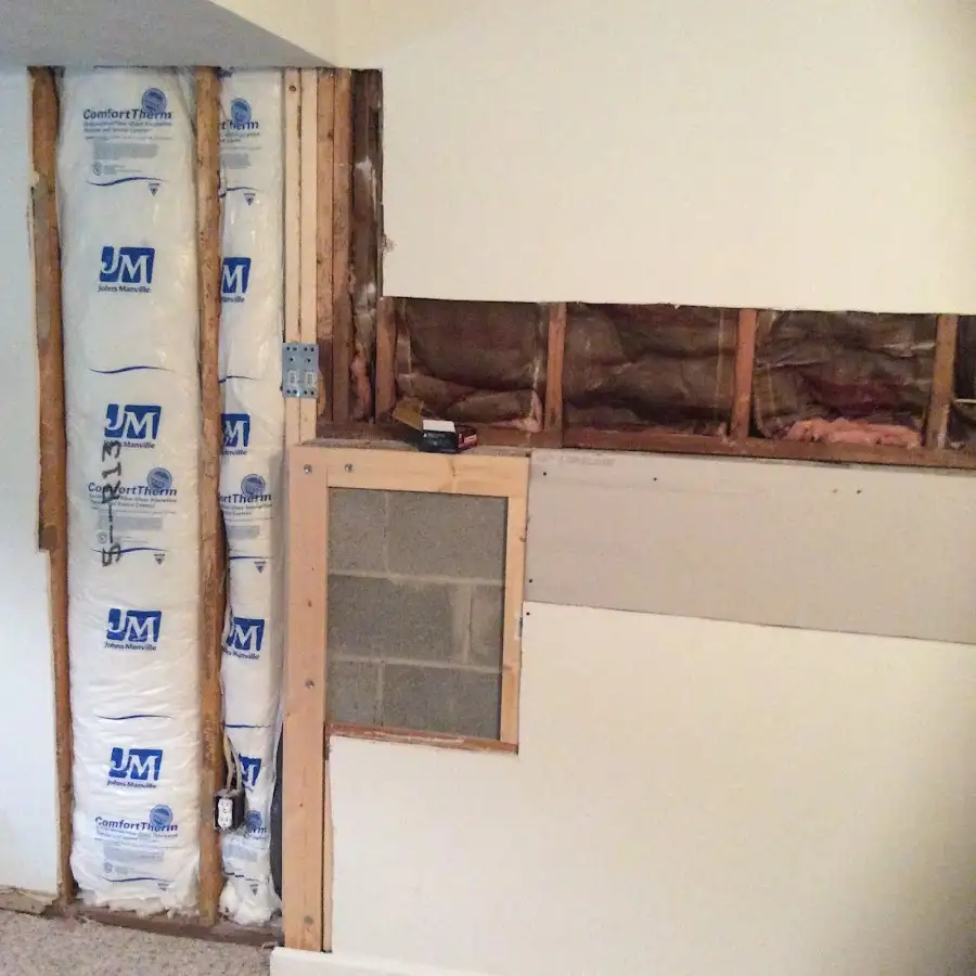 Wall insulation replacement during Structural Drying in Horseshoe Bay